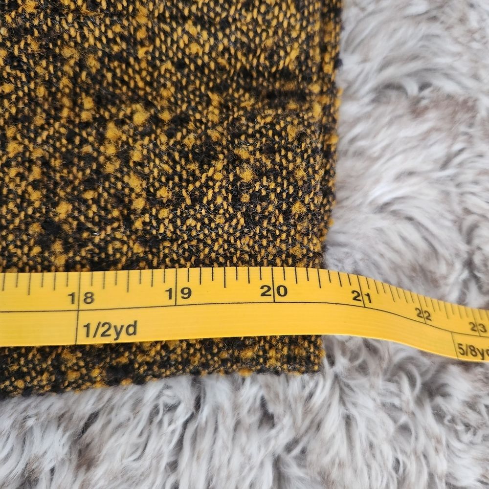 Cassis Vintage Pure Virgin Wool Blazer Jacket Mustard Yellow Size 8 - Picture 10 of 10